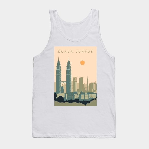 Kuala Lumpur city landscape Tank Top by Zakaria Azis